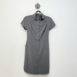 Prana Gray Shadyn Athletic Mini Shirt Dress Size XS Casual Utility Athletic